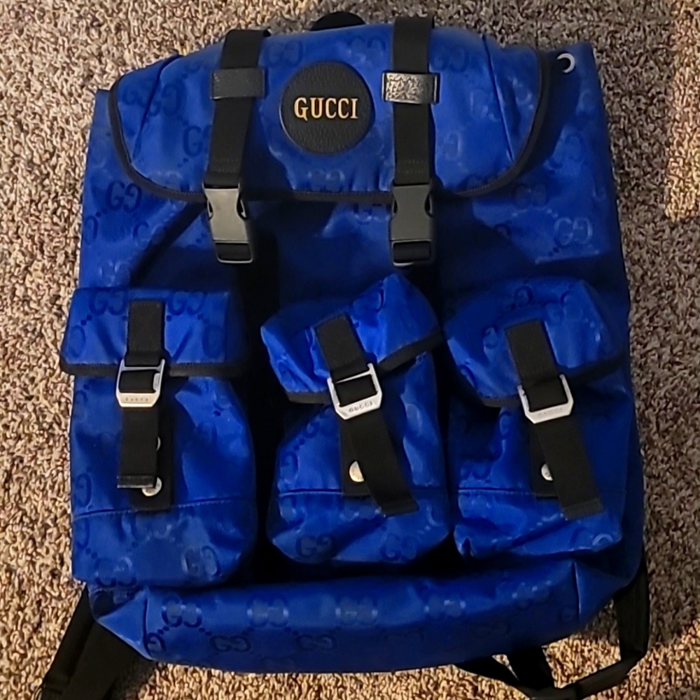 GUCCI Off The Grid Backpack Blue Backpack